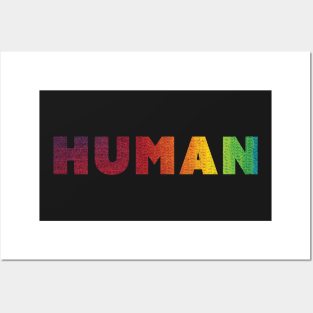 Human Rainbow Yarn Posters and Art